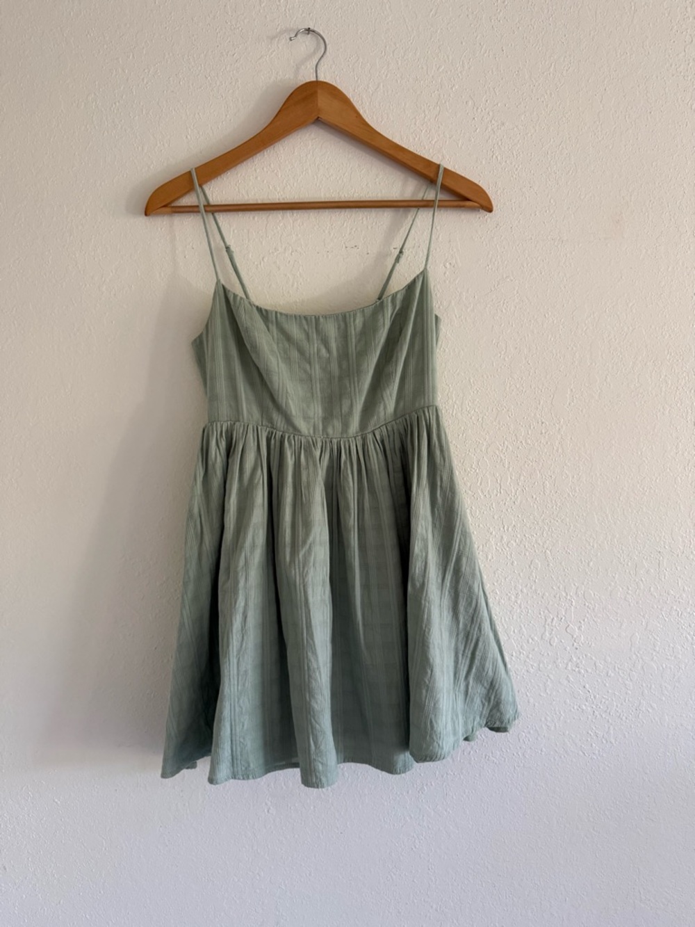 Lovely Day Light Sage Green Mini Sundress